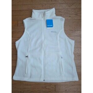 Columbia Women's Benton Springs Vest Cream Fleece Size XL WL1023-125